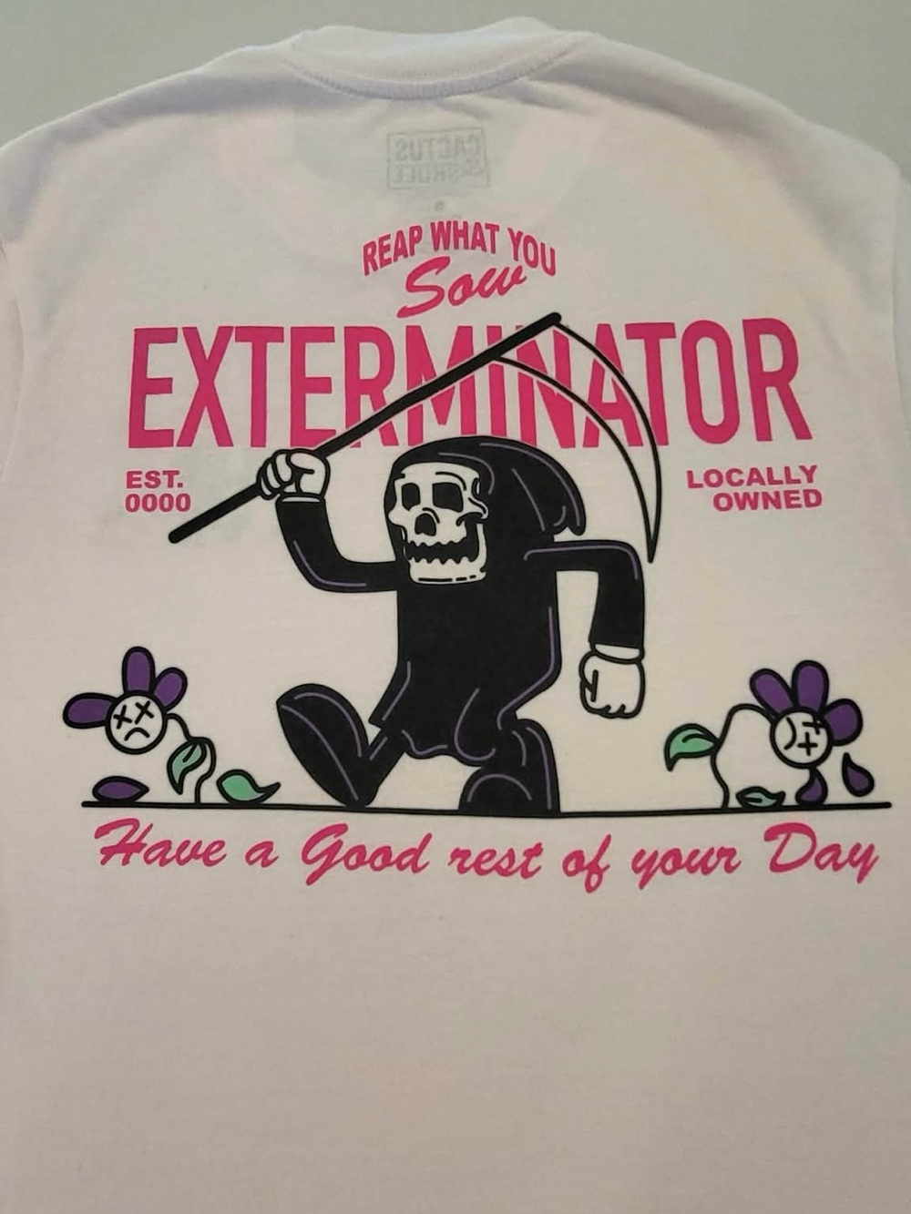EXTERMINATOR Cactus & Skull Reaper Graphic Tee